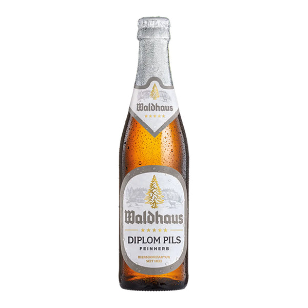 Waldhaus Pils 500ml German Pilsner beer bottle from German Beers and Pilsner Beers collection on white background