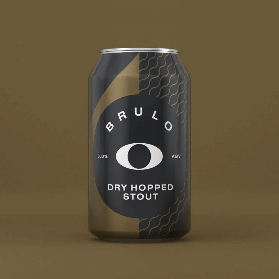 Brulo, Dry Hopped Stout, Alcohol Free Stout, 0.0%, 330ml