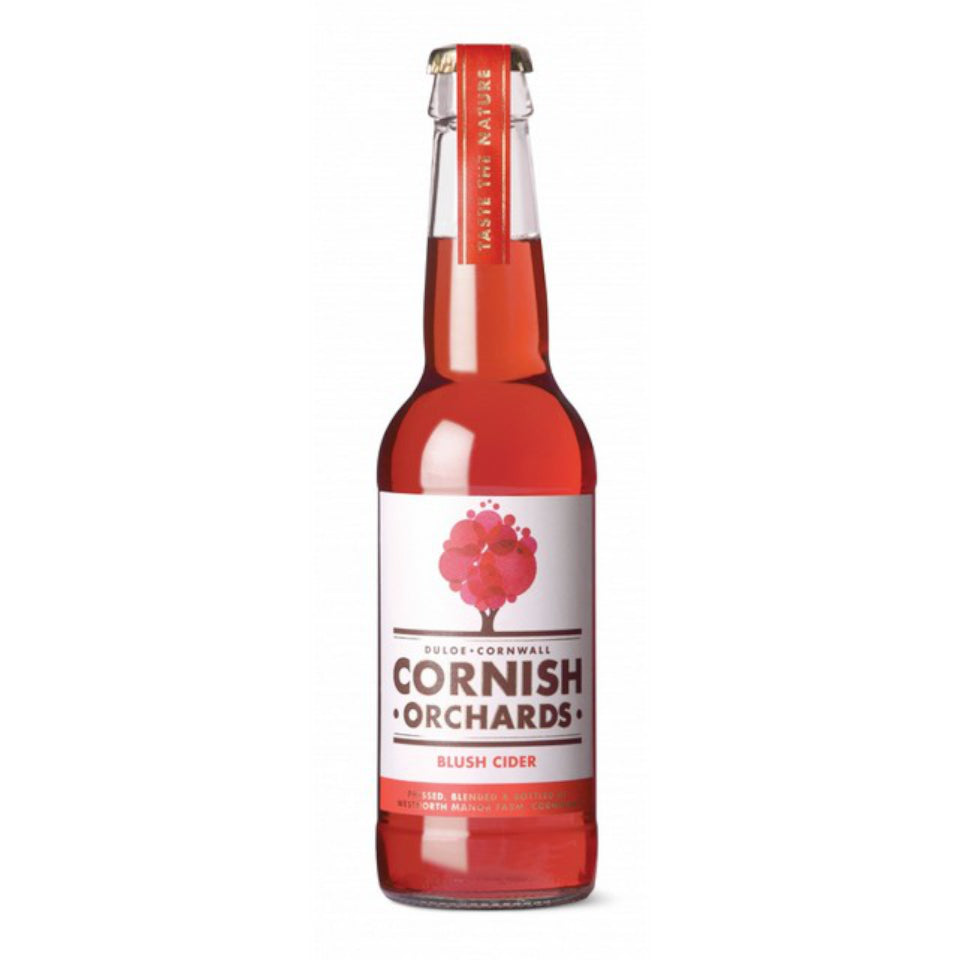 Cornish Orchards, Blush Cider, Apple Cider with Raspberries, 4.0%, 500ml - The Epicurean