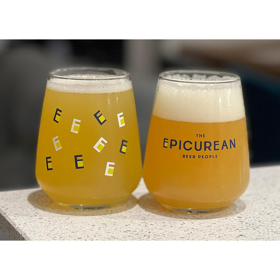The Epicurean Beer People Branded Allegra Craft Beer Glass