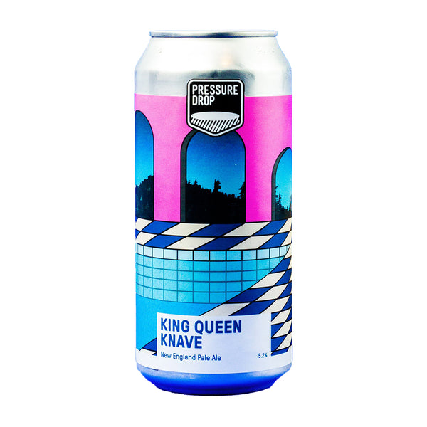 Pressure Drop, King Queen Knave, New England Pale Ale, 5.2%, 440ml Pressure Drop, King Queen Knave, New England Pale Ale, 5.2%, 440ml