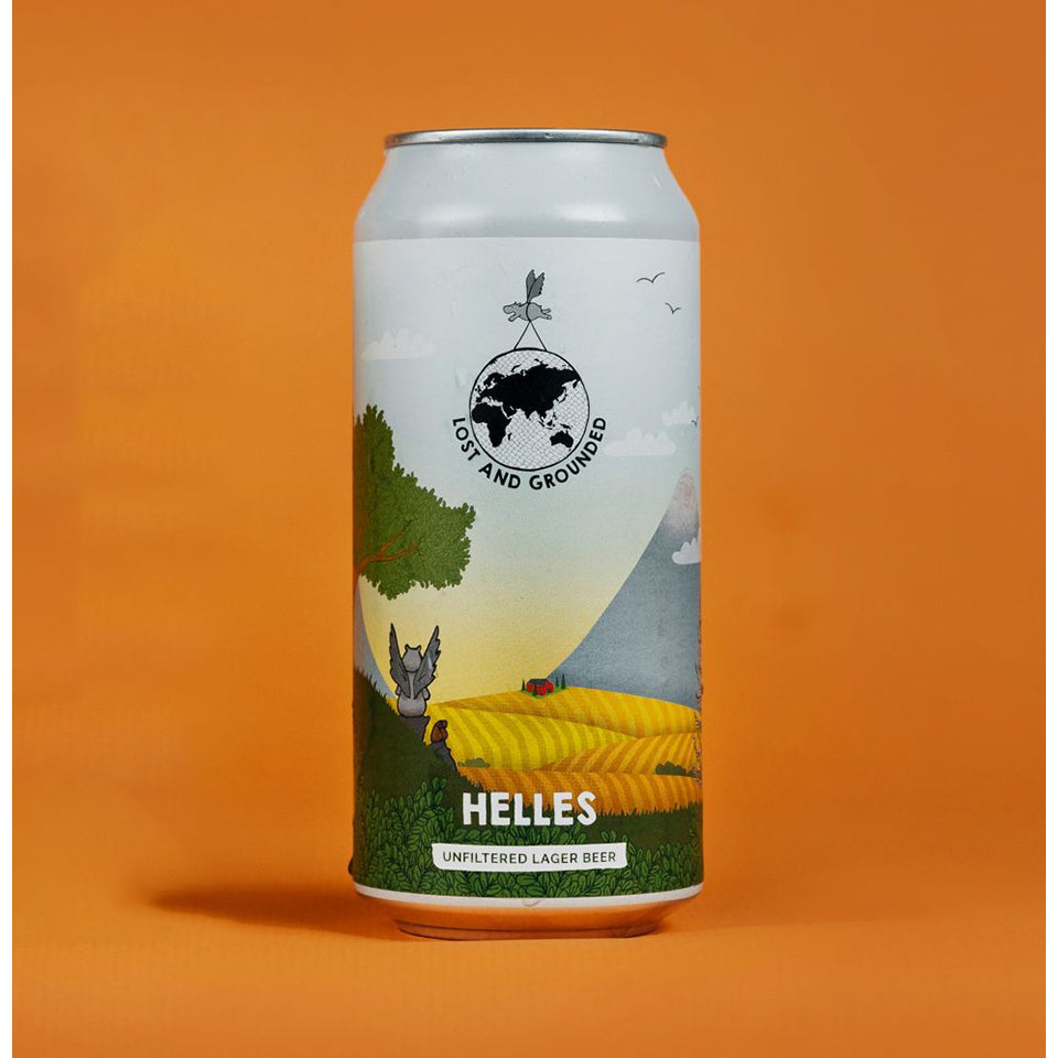 Lost & Grounded, Helles, Unfiltered Lager Beer, 4.4%, 440ml