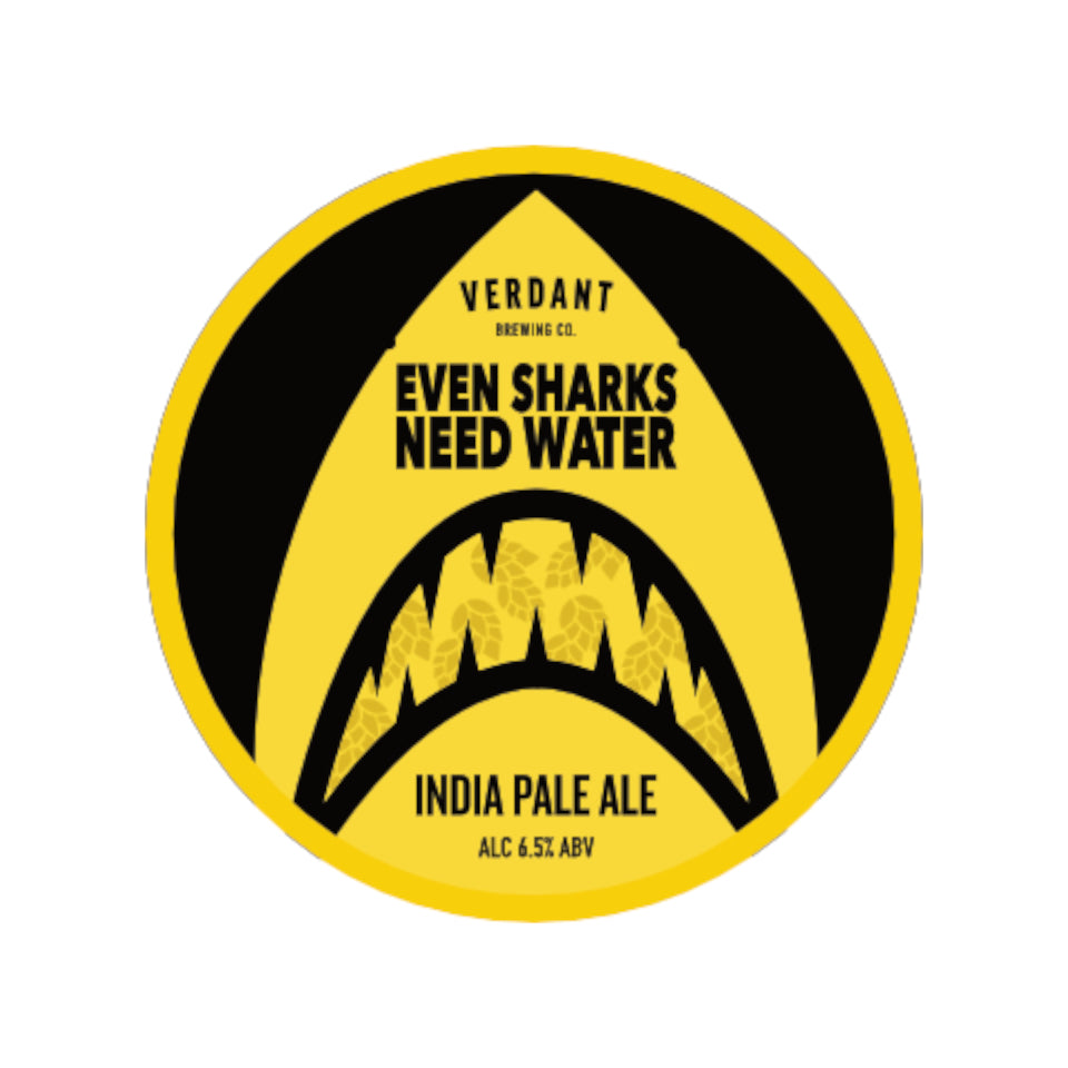 Verdant, Even Sharks Need Water, IPA, 6.5%, 440ml - The Epicurean