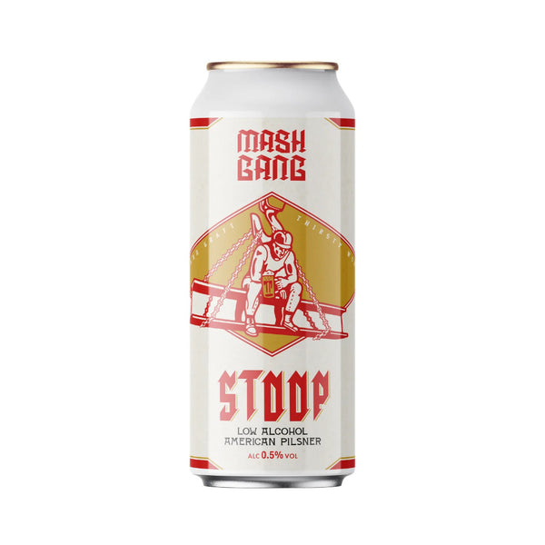 Mash Gang, Stoop, Low Alcohol Pilsner, 0.5%, 440ml