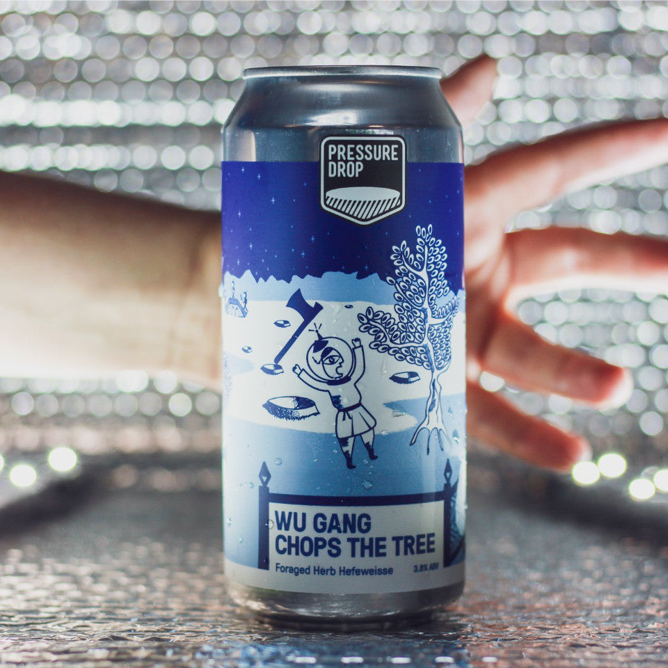 Pressure Drop, Wu Gang Chops The Tree, Foraged Herb Hefeweizen, 3.8%, 440ml