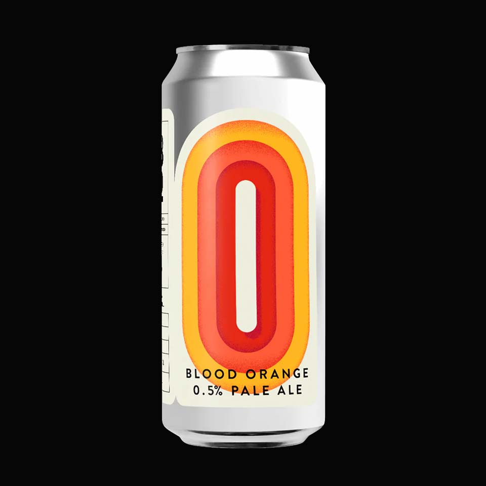 Brew By Numbers, Blood Orange Pale, Low Alcohol Pale Ale, 0.5%, 440ml